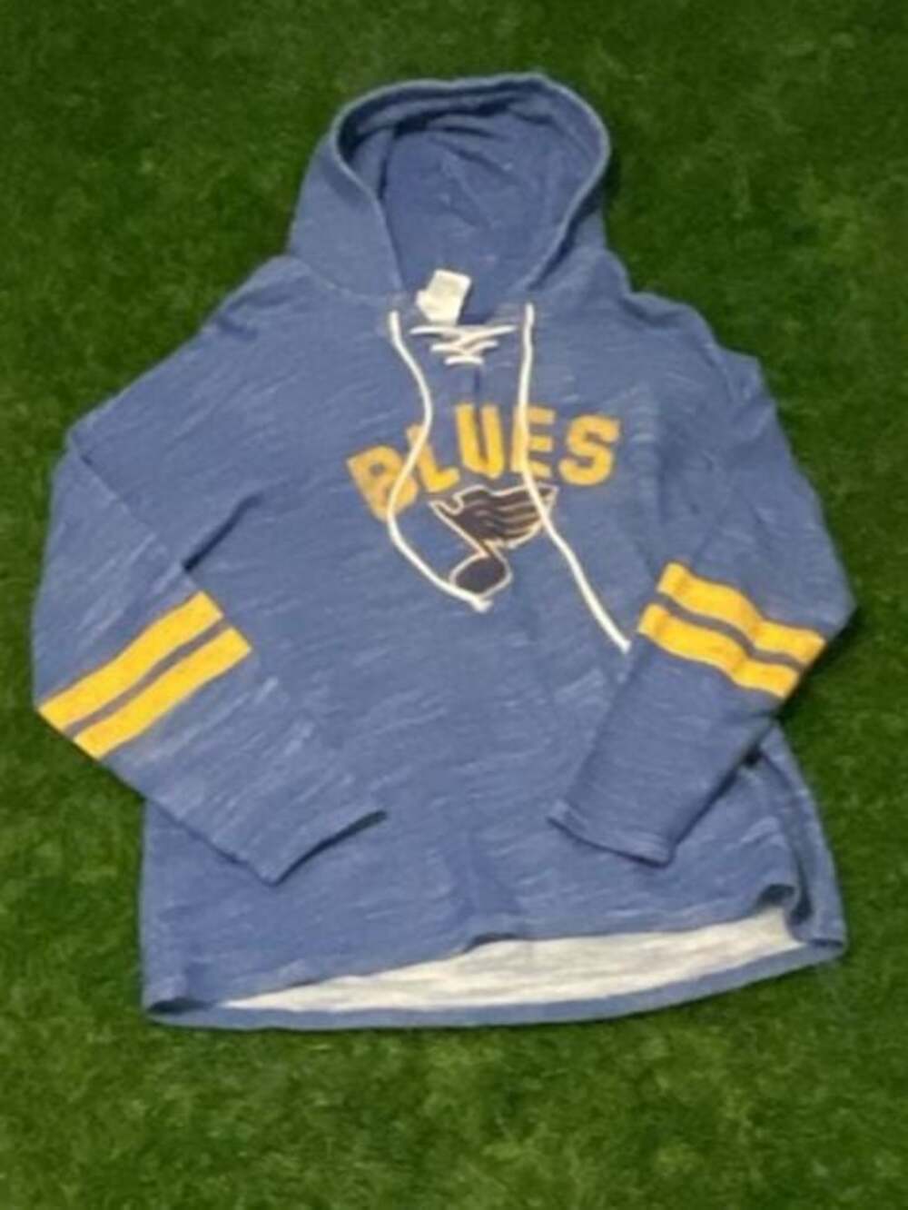 NHL St. Louis Blues Lace-Up Hoodie Sweatshirt Blue Youth XL 16/18